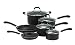 T-fal E938SA74 Professional Nonstick 10-Piece Cookware Set, Black