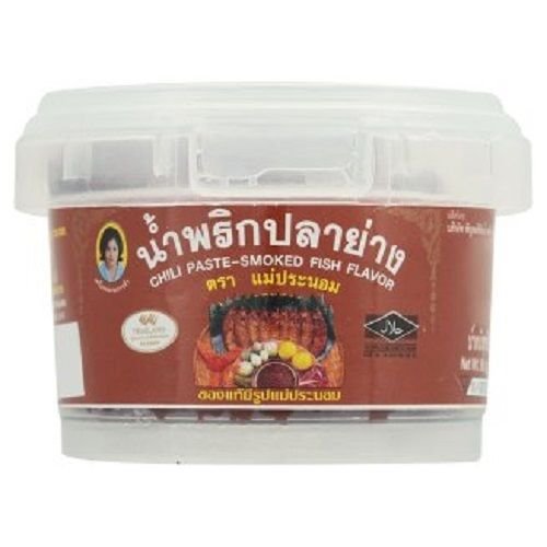 6 X Chili Paste-smoked Fish Flavor (Maepranom Brand) 90 G. Whole Sale and Free Shippng