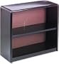Safco Value Mate Series Bookcase, 2 Shelves, 31-3/4 W by 13-1/2 D by 28 H, Black