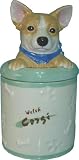 Welsh Corgi Collectible Dog Puppy Cookie Jar Container Statue Figurine