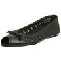 Penny Loves Kenny Women's Posh Dress Flat Peep Toe,Black,8 M