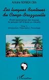 Langues (T1) Bantoues du Congo Brazzaville Etude Typol