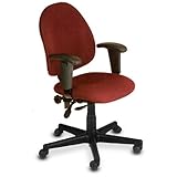 Perch Economic Desk Chair - High Back - Navy Fabric - Soft Floor Casters