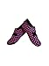NuFoot Mary Janes Women's Shoes, Best Foldable & Flexible Flats, Slipper Socks, Travel Slippers & Exercise Shoes, Dance Shoes, Yoga Socks, House Shoes, Indoor Slippers, Black/Pink Polka Dots, Large