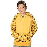 Jinx Youth Minecraft Ocelot Premium Zip-Up Hoodie, Small