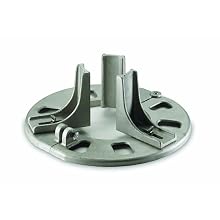 Talboys 704 Aluminum Adjustable Cylinder Stand with Adjustable "L" Brackets, 18.5" Diameter x 7.5" Height