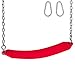 Swing Set Stuff Residential Belt Swing Seat with Chains and Hooks (Red) SSS Logo Sticker