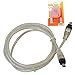 HQRP IEEE 1394 4pin to 4pin Cable/Cord compatible with Canon ZR850, ZR90, ZR900, ZR930, ZR950 Camcorder plus HQRP LCD Screen Protector