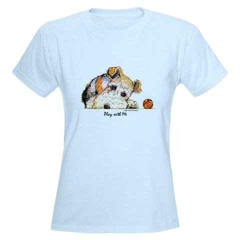 Wire Fox Terrier Women's Pink T-shirt Pets Women's Light T-shirt By Cafepress Picture