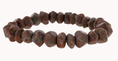 Click here to buy Faceted Free Form Bracelet - Fossilized Agate.