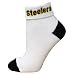 Pittsburgh Steelers White Ladies (502) 9-11 Fold Down Ankle Socks