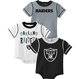 Reebok Oakland Raiders Newborn 3 Pc. Creeper Set 3-6 Months