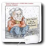 Londons Times Funny Panel Hollywood Cartoons - Ted Turner Looks For Employment - Mouse Pads