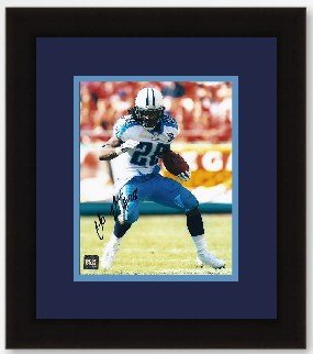 Chris Johnson Autographed Tennessee Titans 8x10 Photo- Custom Framed