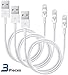 CsyncDirect 3-Feet 8-Pin Lightning to USB Cable for Apple iphone 6 / 6 Plus, 5s, 5c, 5 , iPod 7, iPad Mini, Mini 2, Mini 3, iPad 4, iPad Air, ipad Air 2 - Pack of 3