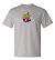 R.I.P. Steve Jobs Rainbow Apple on a Gray Vapor Apparel T-Shirt LARGE
