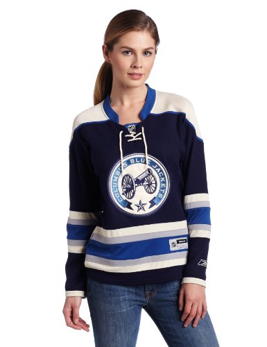NHL Women's Columbus Blue Jackets Reebok Premier Team Jersey - 7214W5Bewrcbj (Navy, Small)