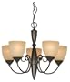Hardware House 543728 Berkshire 21-Inch by 18-Inch Chandelier, Oil-Rubbed Bronze