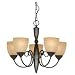Hardware House 543728 Berkshire 21-Inch by 18-Inch Chandelier, Oil-Rubbed Bronze