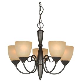Hardware House 543728 Berkshire 21-Inch by 18-Inch Chandelier Oil Rubbed Bronze by Hardware House