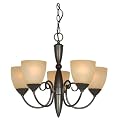 Hardware House 543728 Berkshire 21-Inch by 18-Inch Chandelier, Oil-Rubbed Bronze