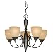 Hardware House 543728 Berkshire 21-Inch by 18-Inch Chandelier, Oil-Rubbed Bronze