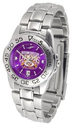 Buy LSU Tigers 2007 Champion Sport Steel Anochrome Ladies Watch by Suntime