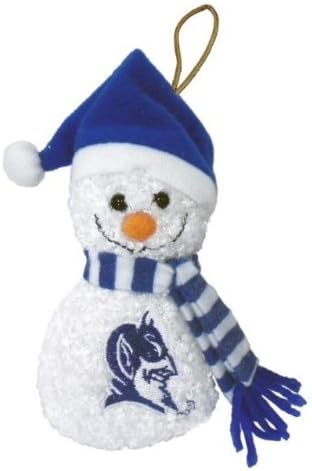 Champion Treasures XSN006 NCAA Plush Snowman Ornament Duke Blue Devils Pack of 2