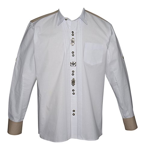 German White Lederhosen Button Down Dress Shirt