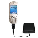 Portable Emergency AA Battery Charge Extender for the HTC Canary Smartphone - uses Gomadic TipExchange Technology