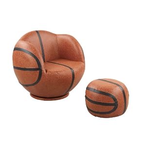 New PU Leather Basketball Chair Sofa and Ottoman Set