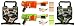 Nerf Dart Tag Furyfire 2 Player Set - Green/Orange