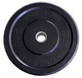 35 LB Solid Rubber Weight Plates Black Pair