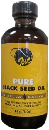 Pure & Unfiltered Black Seed Oil (4oz) Bottle 5 Star Rating (Premium Halal & Kosher Cert.)