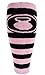 MOXY Socks Knee-High Black and Pink Striped Kettlebell Socks