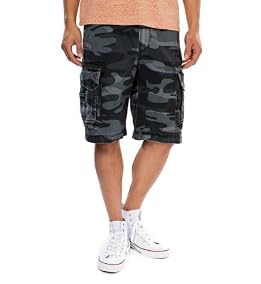 Survivor Camo Cargo Shorts-Coal Camo