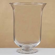 Clear Glass Tulip Decorative Vase 10 1/4 Inches Tall