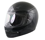 Hawk DOT Approved Solid Black Motorcycle Helmet