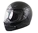 Automotive : Hawk DOT Approved Solid Black Motorcycle Helmet