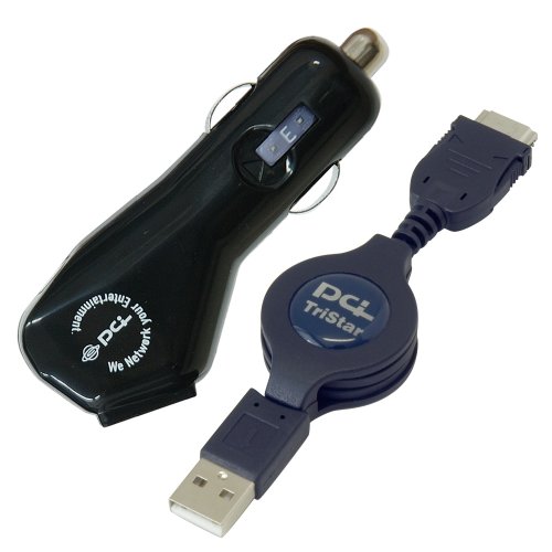 PLANEX シガーチャージャー&FOMA & SoftBank 3G用USB充電ケーブル(ストレート) PL-UC03-3GD-C