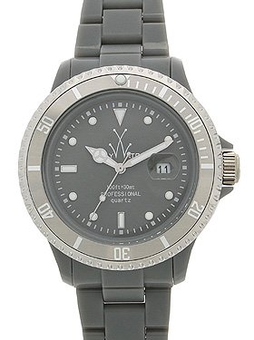 Oversize Plasteramic Watch Collection - Grey