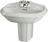 Bathroom Sink Wall Mounted by Kohler - K-2226-1 in Almond