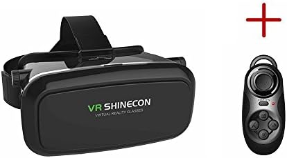 ManTech VR Headset + Bluetooth Remote Controller, VR Box for all 4.7" to 6" Smartphones, iPhone 4-6S plus,Samsung,HTC,Sony,etc.., Portable Head Mounted Display for 3D Movies, VR applications, VR Games