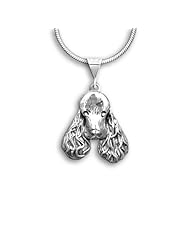 Sterling Silver Cocker Spaniel Pendant by The Magic Zoo