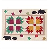 Bear's Paw Wool Novelty Extra Small Rectangular Kids Rug - 2' x 3' Size: 2' x 3'