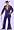 Pimp Purple Crushed Velvet Adult Costume Adult (Large (42-44))
