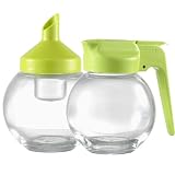 Stoha Design 024111 Milch und Zucker - Set 160 ml Kugel Glas transparent - ABS Kunststoff kiwi