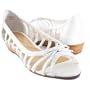 Etienne Aigner Barrington Leather Sandals White 9M
