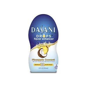 enhancer dasani flavor water pineapple coconut drops coffee