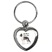 boston terrier - Boston Terrier Key Chain (Heart)